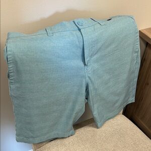 Travis Mathew Aqua Flat Front Shorts